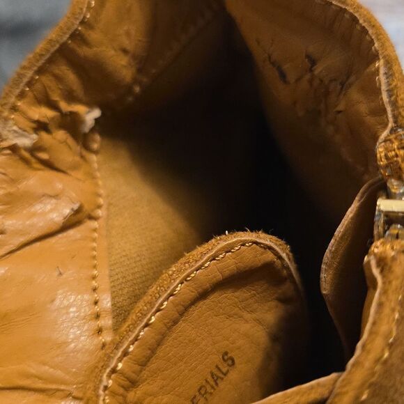 BRAND NEW LILIANA POINTED TOE POINTED TOE LACE-UP BLOCK HEEL FAUX SUEDE … - Picture 15 of 16